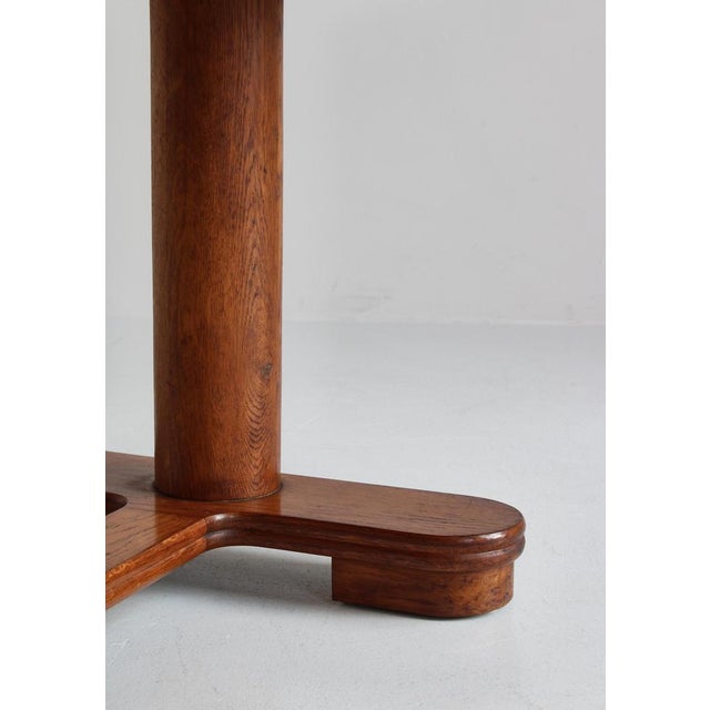 Art Deco Patinated Oak Table, 1930s For Sale - Image 17 of 18