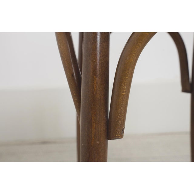 Vintage Cane Stool in Bentwood, 1970s For Sale - Image 9 of 11
