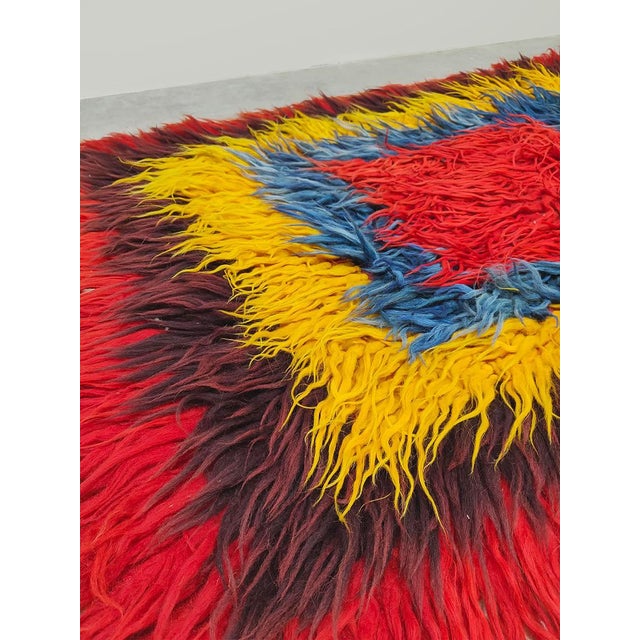 Vintage Turkish Tulu Rug, 1960s For Sale - Image 6 of 6