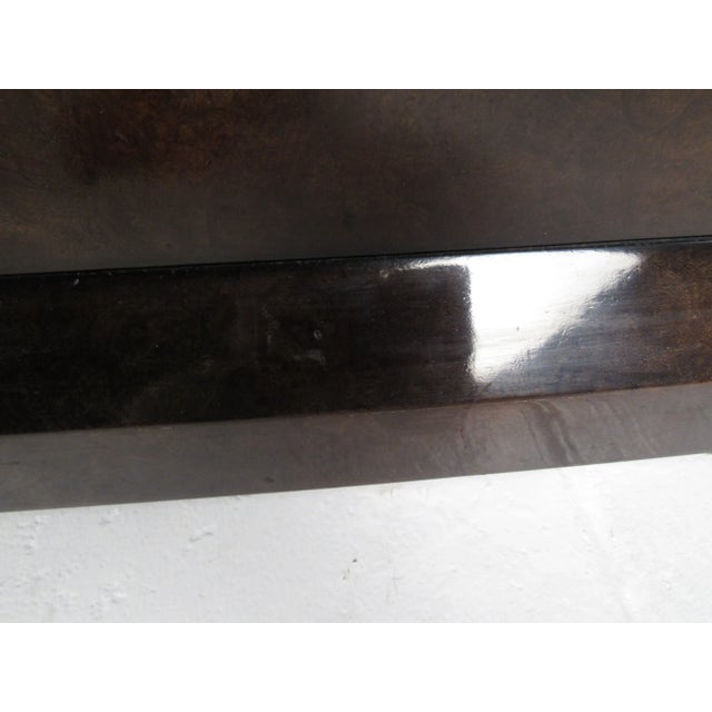 1970s Brass and Burl Wood Dresser for Mastercraft by Bernhard Rohne For Sale - Image 5 of 13