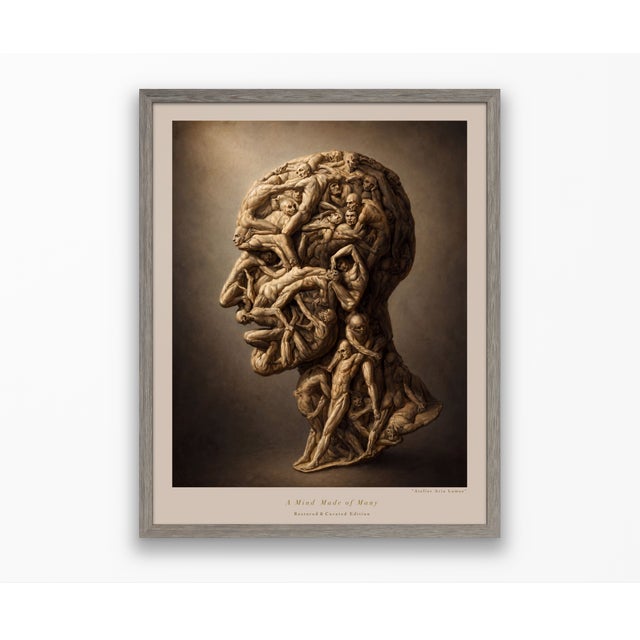 Atelier Aria Lumae Filippo Balbi 1854 Testa Anatomica Human Figure Composite Gallery Board Print For Sale - Image 14 of 15