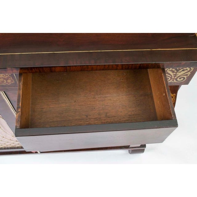 Antique Regency Brass Inlaid Cabinet, 1820 For Sale - Image 15 of 18