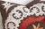 1990s 16" Sq Embroidered Palmette Suzani Pillow Cover For Sale - Image 5 of 8