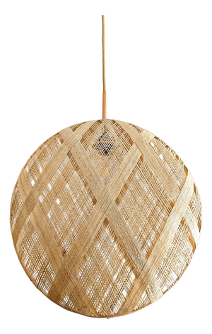 Vintage Bohemian Style Abaca Pendant Light, 1980s