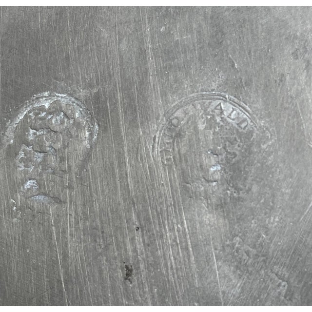 Rare Antique 1700's Octagonal Pewter European Hot Water Canister Lidded Jar For Sale - Image 12 of 13