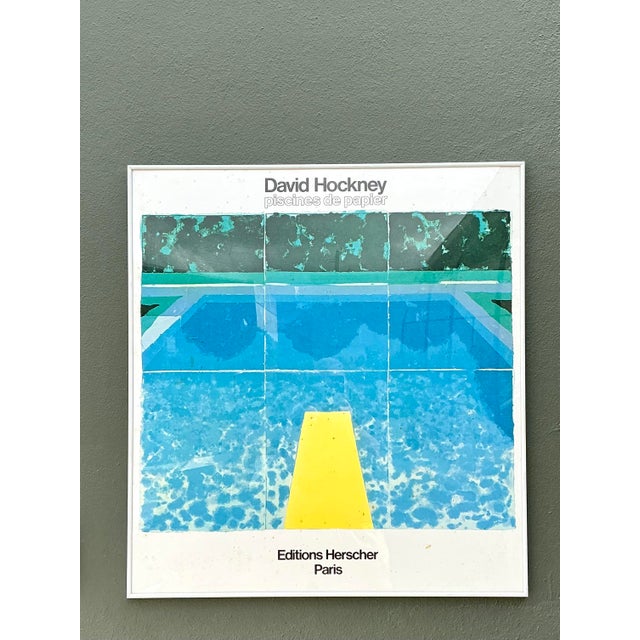 David Hockney Vintage David Hockney Gallery Show Poster For Sale - Image 4 of 12