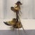 Vintage Brutalist Hand Gilt Wrought Iron Bird Candelabra – Newly Painted For Sale - Image 11 of 12
