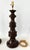 Ceramic 1960s Large Glossy Brown MId Century Modern Ribbed Ceramic Table Lamps - a Pair For Sale - Image 7 of 15