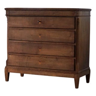 Antique Late 18th Century Louis XVI Danish Chest of Drawers in Oak For Sale