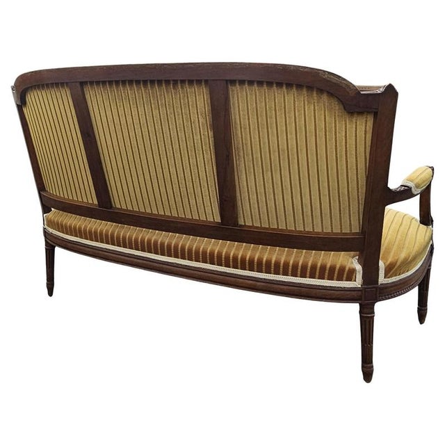 Antique Green Velvet Sofa, 1800s For Sale - Image 15 of 18