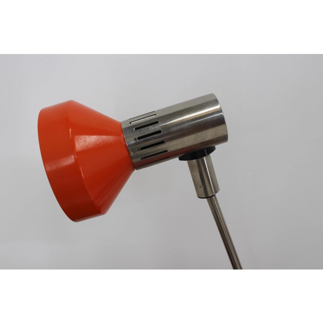 Mid-Century Orange Table Lamp, Germany, 1970s For Sale - Image 9 of 11
