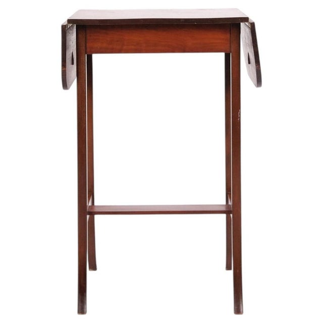 Danish Mahogany Drop-Leaf Side Table, 1920s For Sale - Image 11 of 11