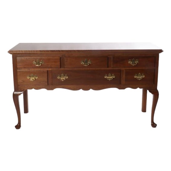 Vintage Stickley Cherry Queen Anne Style Sideboard For Sale