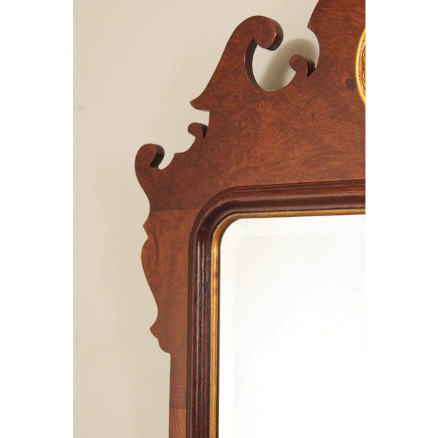 Late 20th Century Henredon Chippendale Style Carved Mahogany 'Aston Court' Mirror For Sale - Image 5 of 12