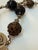 Coffee Vintage Stephen Dweck Bronze Floral Medallion Tassel Necklace For Sale - Image 8 of 8