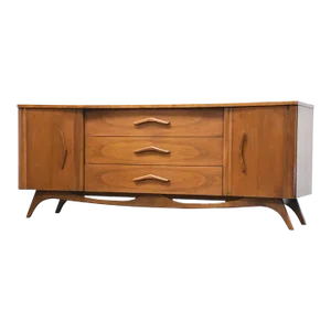 Sculpted Boomerang Walnut Dresser