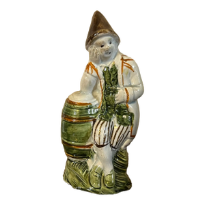 Antique 18th Century English George III Staffordshire Prattware Figure of a Publican