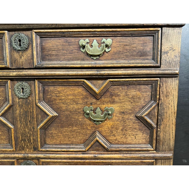 18th Century Oak Chest of Drawers, 1790s For Sale - Image 12 of 15