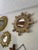 Vintage Mid Century 16.5" Creamy Giltwood Sunburst Wall Mirror For Sale - Image 18 of 18