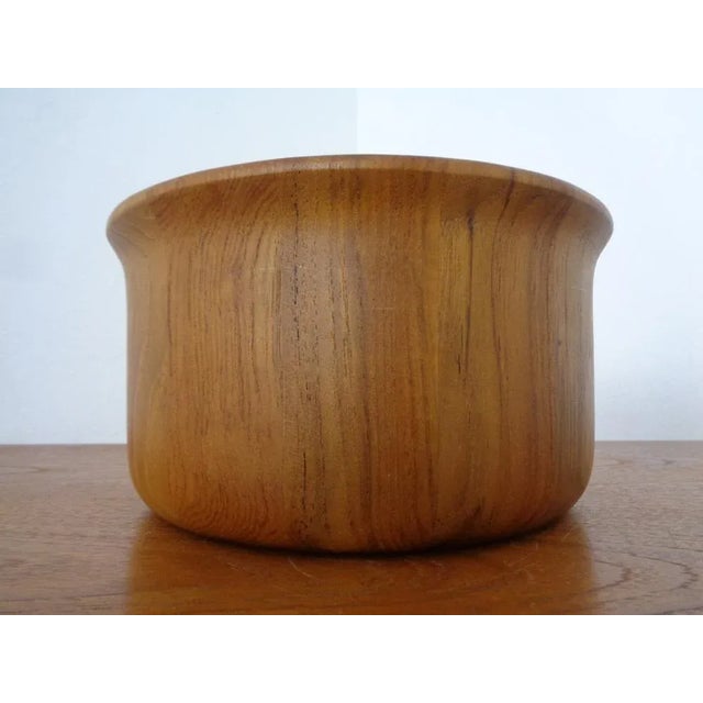 Wood Mid-Century Teak Salad Bowl and Spoons by Richard Nissen for Nissen, 1960s, Set of 3 For Sale - Image 7 of 15