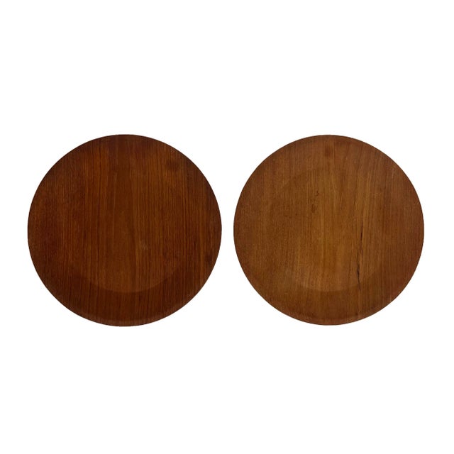 Danish Teak Plates by Hafnia, a Pair For Sale - Image 12 of 12