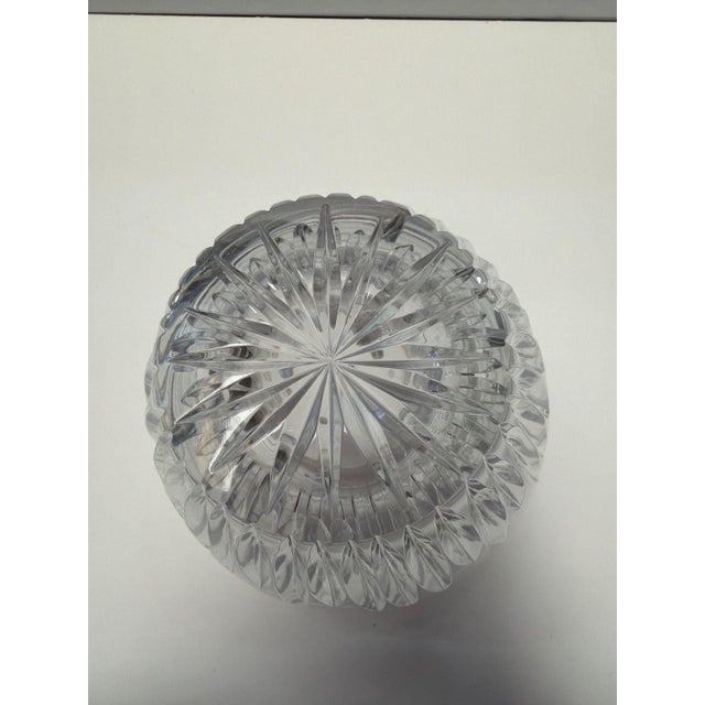 Marquis by Waterford Calais Crystal Vase Hand-Cut Lead Glass Signed & Sticker For Sale In Los Angeles - Image 6 of 7