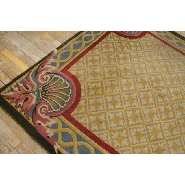 1920s 1920s Chinese Art Deco Carpet With European Design Influences For Sale - Image 5 of 9