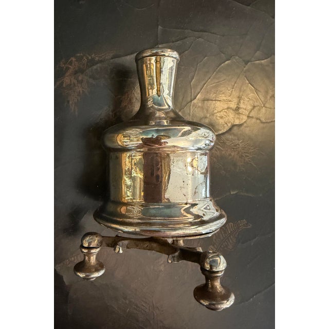 Early Vintage Silver Plate Pepper Mill, Made in France For Sale - Image 10 of 12