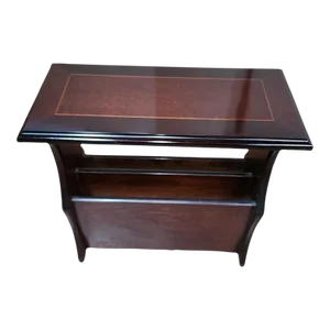 1960s Mid Century English Rosewood Magazine Rack