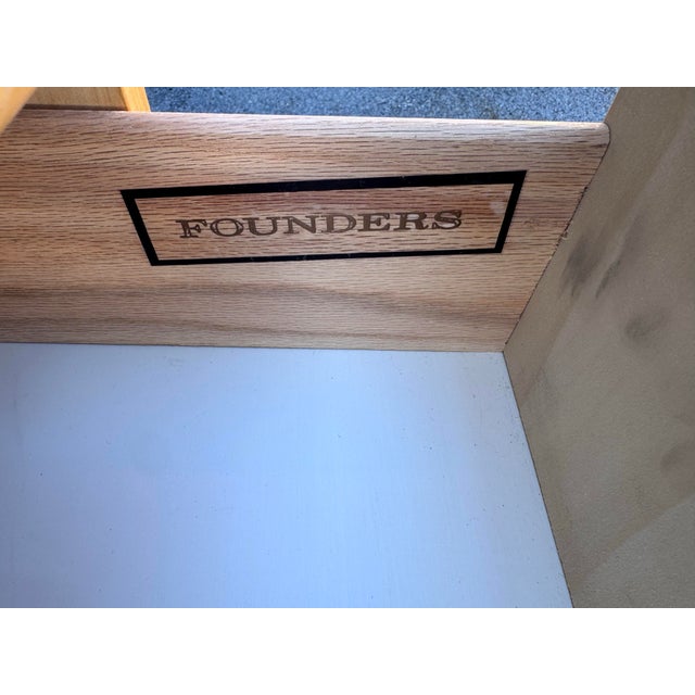 Tan Vintage 1970s Jack Cartright for Founders Furniture Light Elm Wood Small Dresser For Sale - Image 8 of 8