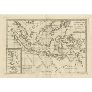 Antique East Indies Map by Rigobert Bonne, 1780 For Sale