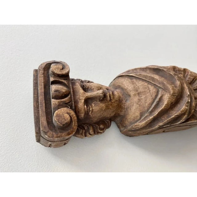 Sculpture Materials Vintage Roman Figural Wall Sculpture or Bracket, a Pair For Sale - Image 7 of 9