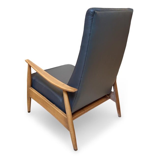 1960s Attributed to Milo Baughman Recliner 74 for Thayer Coggin With New Leather Upholstery For Sale - Image 11 of 17