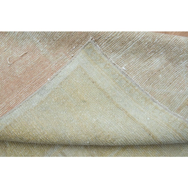 1970s Vintage Handmade Wool Cotton Turkish Cream Area Rug For Sale In San Francisco - Image 6 of 11