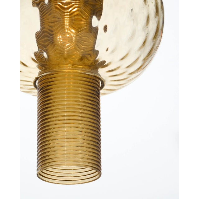 2020s Murano Glass Gold and Black Pendants For Sale - Image 5 of 8