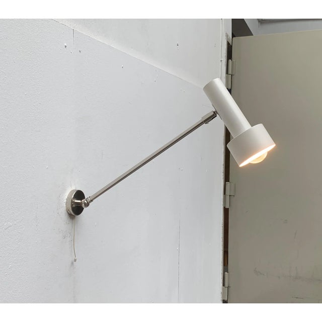 Ivory Mid-Century Minimalist Sconce from Beisl Leuchten For Sale - Image 8 of 18