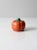 This is a vintage ceramic pumpkin. Hand-painted, the orange pumpkin has a sprinkling of yellow polka dots and a green...