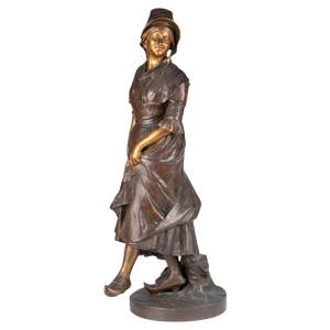 Sculpture in Patinated Bronze by Antonin Mercié