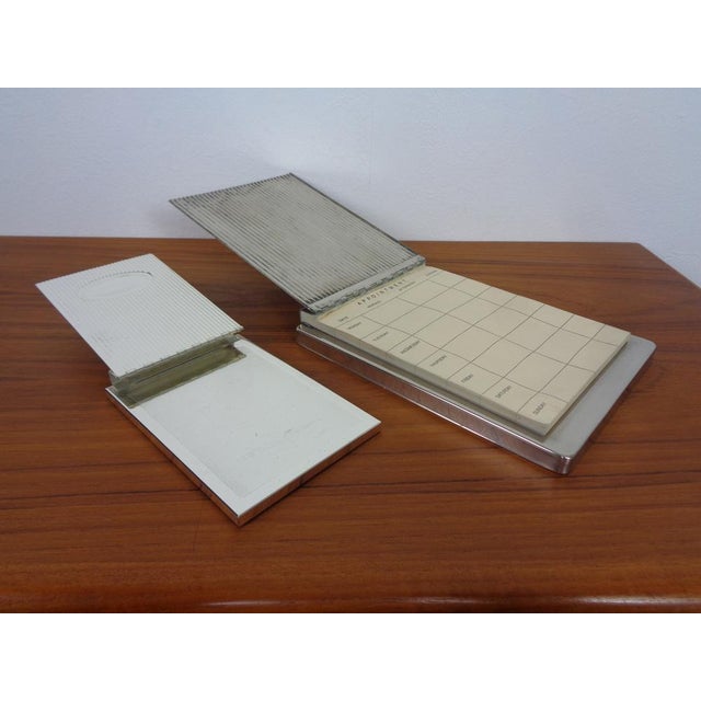 Mid-Century Modern Silver Plated Notepads, Usa, 1960s, Set of 2 For Sale - Image 3 of 17