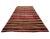 Colorful striped vintage kilim rug from Denizli region of Turkey. Approximately 45-55 years old. ın very good condition
