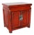 Late 20th Century Red Lacquered Nightstand For Sale