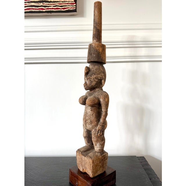 Tribal African Senufo Divination Statue from Cote d'Ivoire For Sale - Image 3 of 17