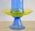 1960s 1960s Seguso Italy Blue & Yellow Murano Art Glass Vase For Sale - Image 5 of 9