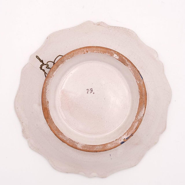 French Country Pair of Quimper Plates, France, 19th Century For Sale - Image 3 of 9