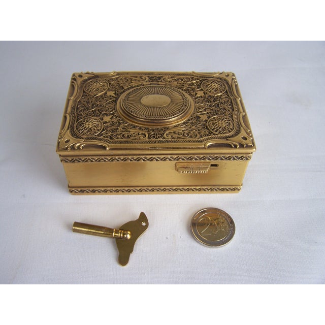 Filigree Singing Bird Box by K. Griesbaum, 1960s For Sale - Image 14 of 14