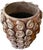 1960s Monumental Handcrafted Mexican Terra Cotta Janus Head Planter / Vessel With Spiral Relief Motif For Sale In Jacksonville, FL - Image 6 of 9