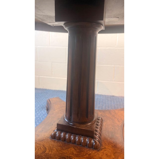 1990s Attributed to Ralph Lauren for Henredon Regency Style Inlaid 54” Round Dining Table For Sale - Image 11 of 11