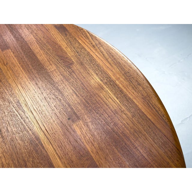 Round Dining Table in Teak, 1970s For Sale - Image 14 of 15
