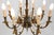 Metal Large Empire Bronze Chandelier with Wall Lights, Belgium, 1950s, Set of 3 For Sale - Image 7 of 18