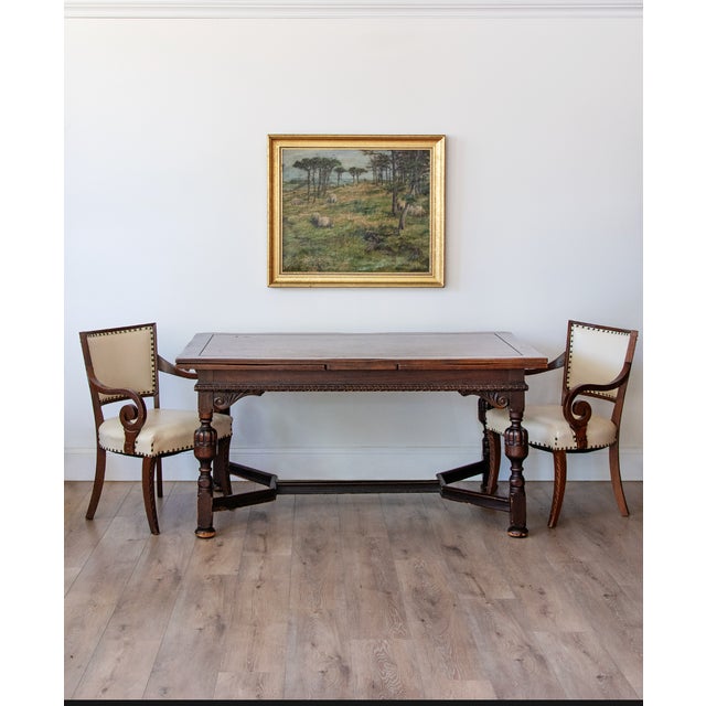An exceptional example of American craftsmanship from Grand Rapids' renowned Berkey & Gay Furniture Company, this Jacobean...